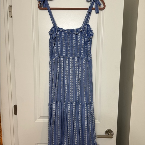 Draper James RSVP Blue Daisy Maxi Dress Size Small - Picture 3 of 6